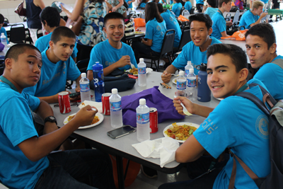 GenCyber Students enjoying lunch
